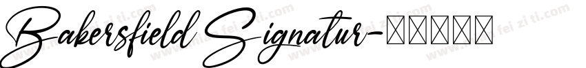 Bakersfield Signatur字体转换